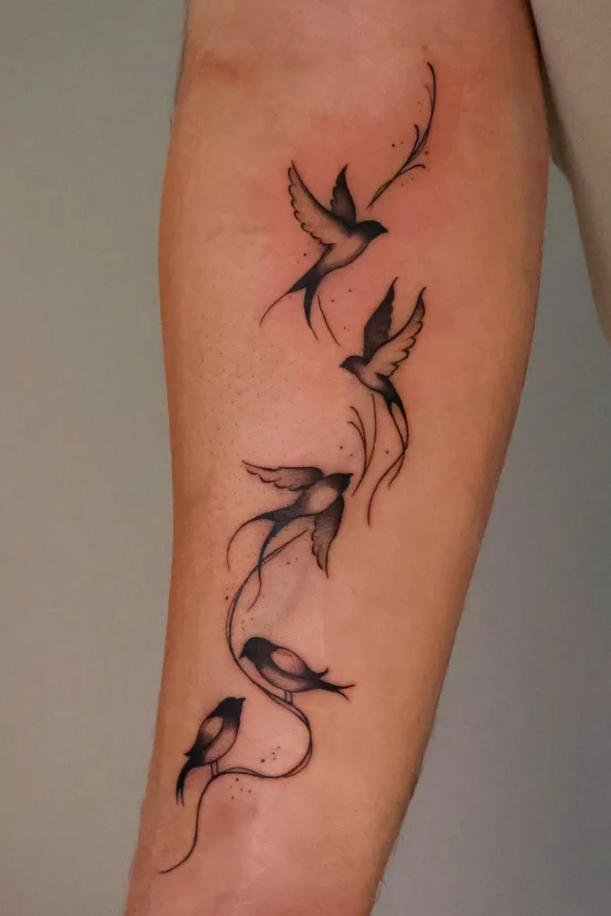 Kregždučių tatuiruotė
