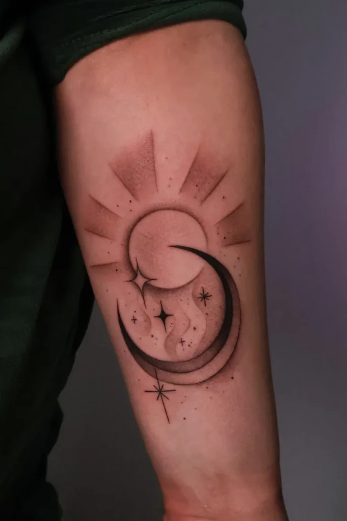Saulės ir mėnulio tatuiruotė
