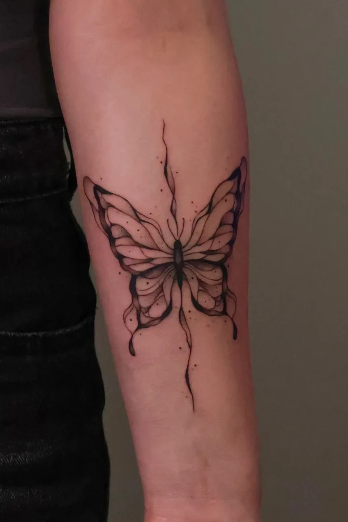 Tatuiruotė drugelis